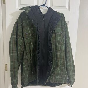 Green Plaid Men's Jacket